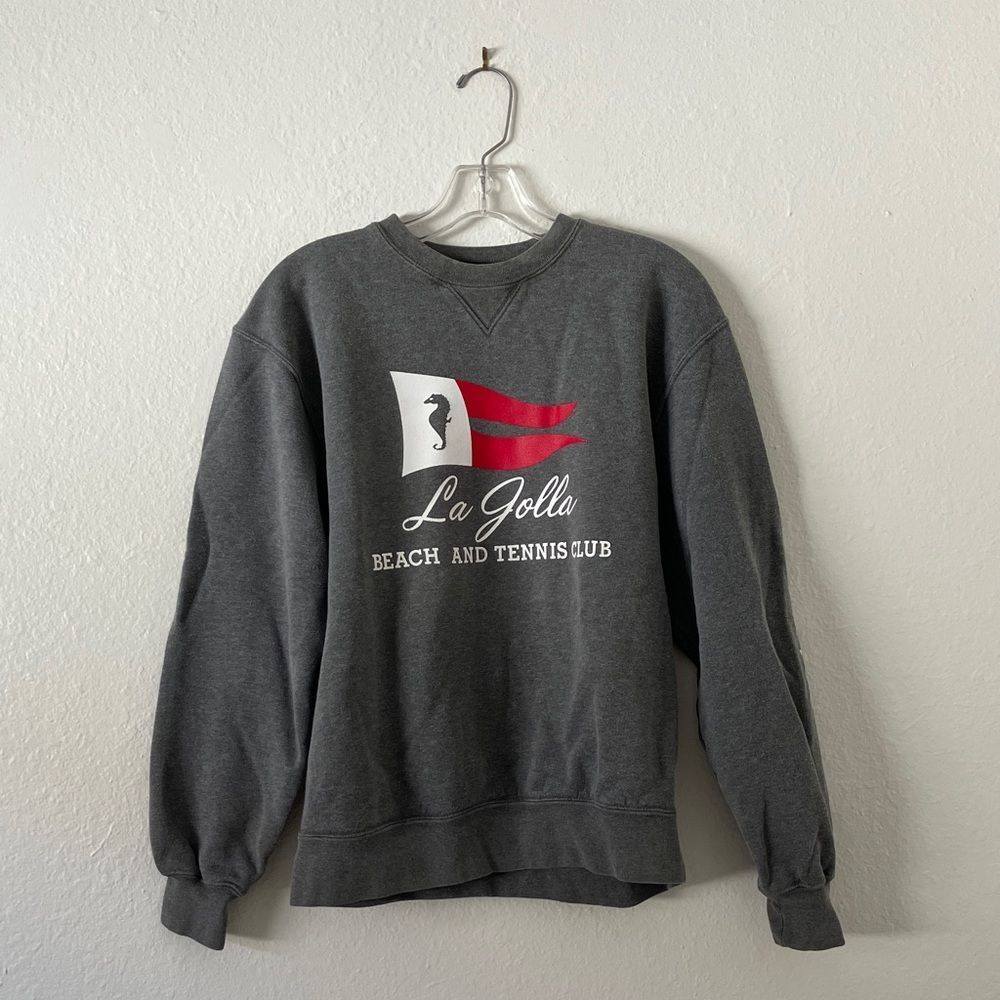 Gray La Jolla Beach and Tennis Club Volunteer Sweatshirt